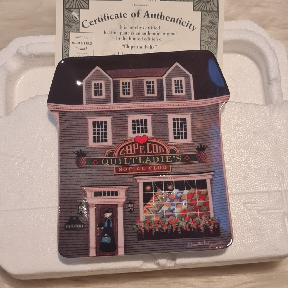 Collector Plate The Quilt Ladies Social Club by Charles Wysocki